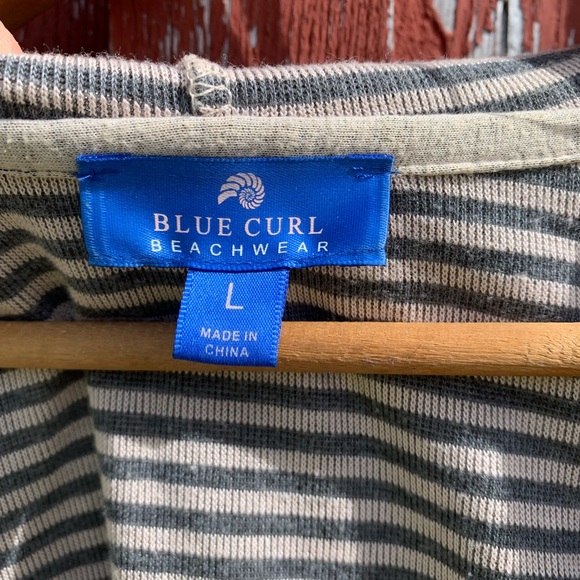 Women’s cream coloured Blue Curl hoodie dress size large - Picture 4 of 7